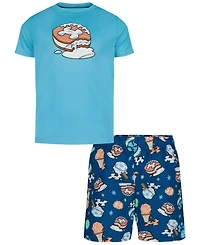 Under Armour Boys' 4-7 Ice-Cream Printed Swim T-Shirt and Shorts, 2-Piece Set