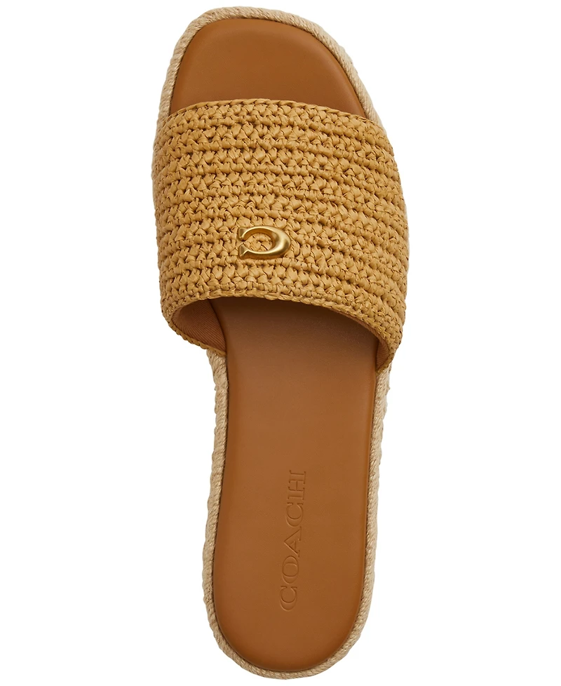 Coach Women's Holly Espadrille Slip-On Sandals
