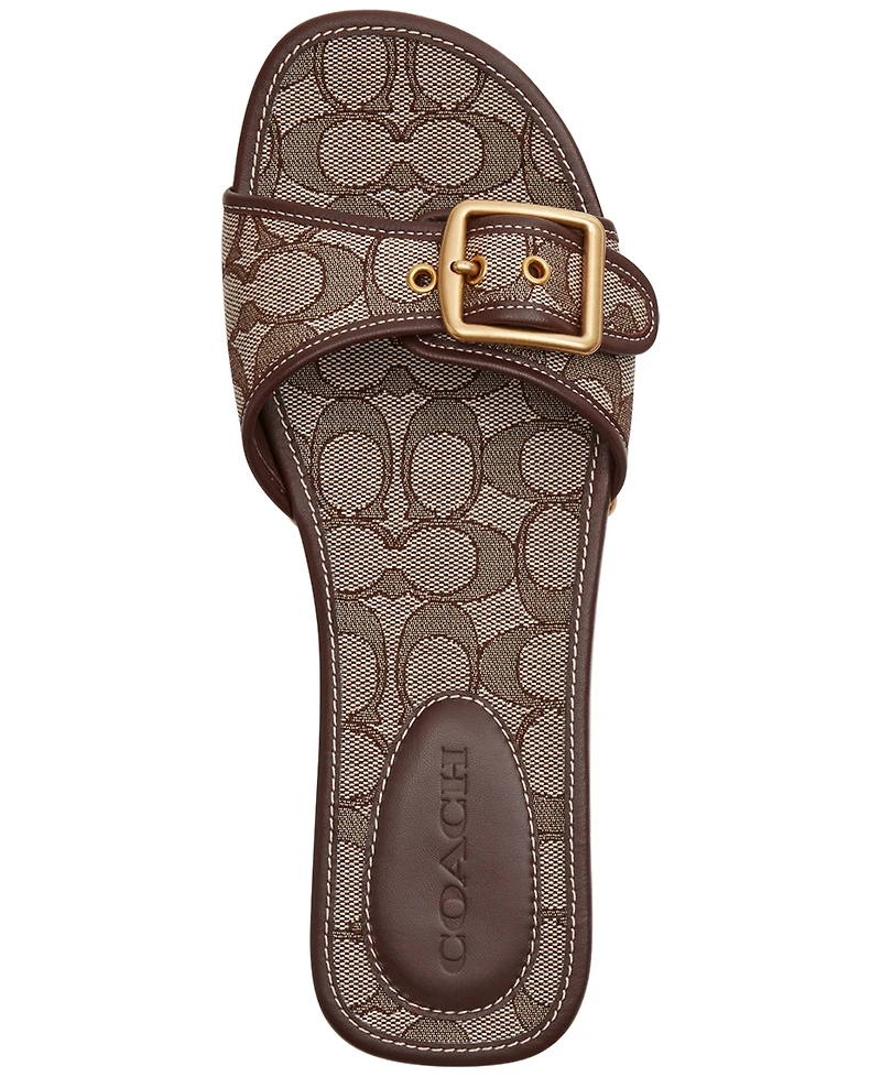 Coach Women's Margot Wooden Slip-On Sandals