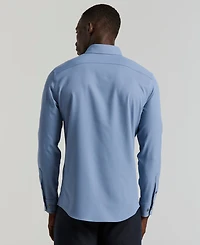 Perry Ellis Men's Slim-Fit Stretch Solid Button-Down Twill Shirt