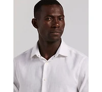 Perry Ellis Men's Solid Linen Shirt