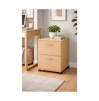 Nexera 2-Drawer Essentials Rolling Filing Cabinet