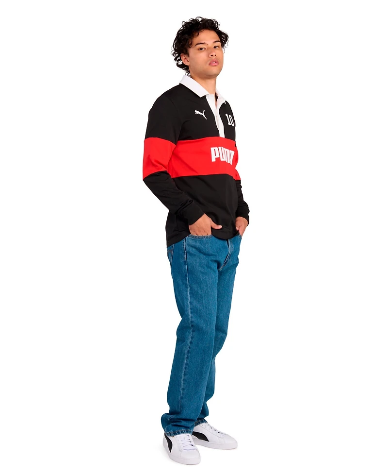 Puma Men's Sport Rugby Polo Collared Shirt