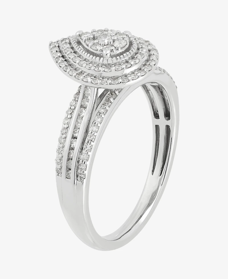 Macy's Diamond Engagement Ring (1/2 ct. t.w.) in 10k White Gold