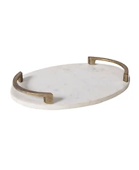 Ren Wil Bianca 18" Marble Tray