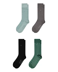 Calvin Klein Men's Cotton Dress Crew Socks, 4-Pack
