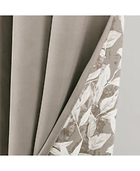 Rt Designers Collection 100% Polyester 190 Gsm Marina Revisible Blackout Grommet Curtain Panel