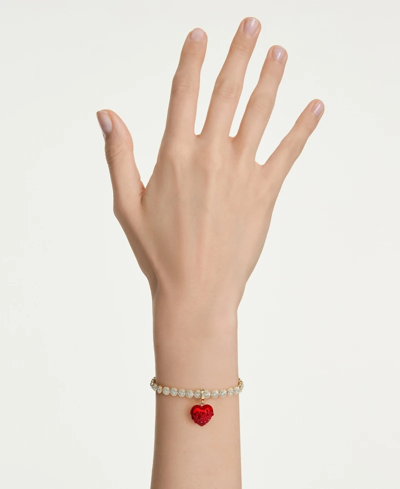 Swarovski Gold-Tone Plated Heart Idyllia Charms