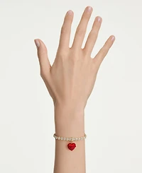 Swarovski Gold-Tone Plated Heart Idyllia Charms