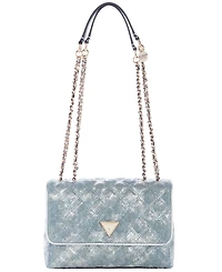 Guess Giully Ii 2 Compartment Convertible Small Flap Handbag