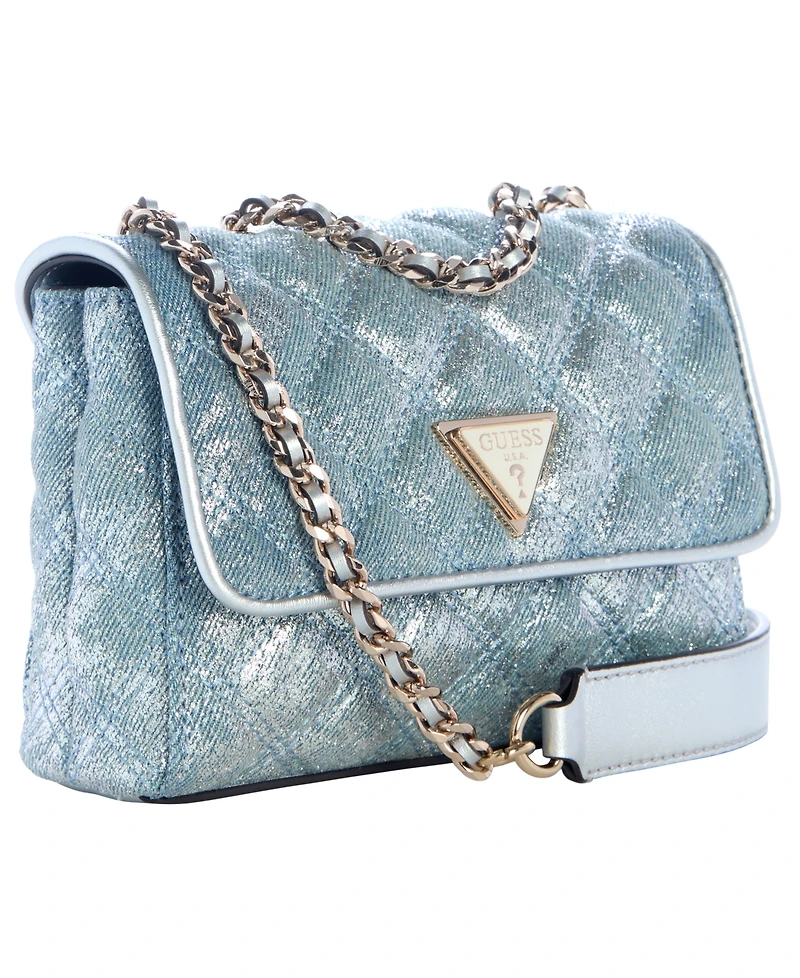 Guess Giully Ii Mini 2 Compartment Flap Bag
