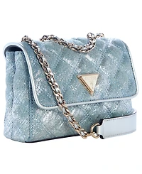 Guess Giully Ii Mini 2 Compartment Flap Bag