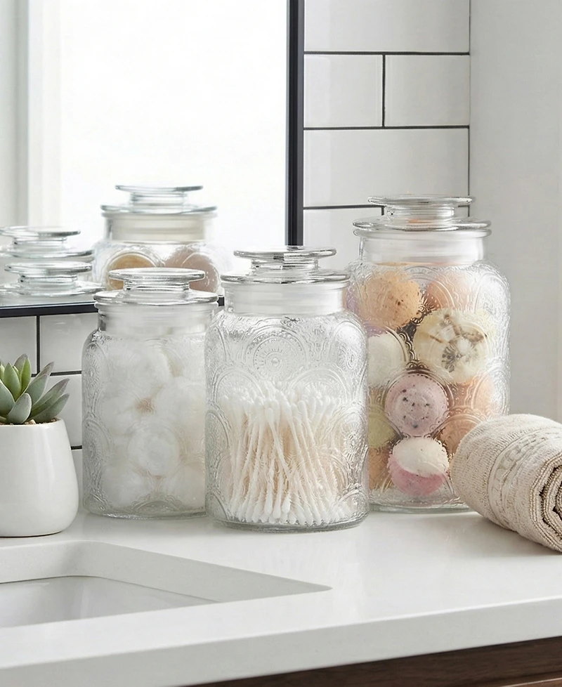 Style Setter Glass Canister, Set of 3