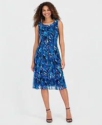 Connected Women's Round-Neck Sleeveless Mesh Dress
