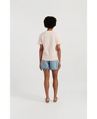 Chinti & Parker Women's Cotton Snoopy Apple T-Shirt