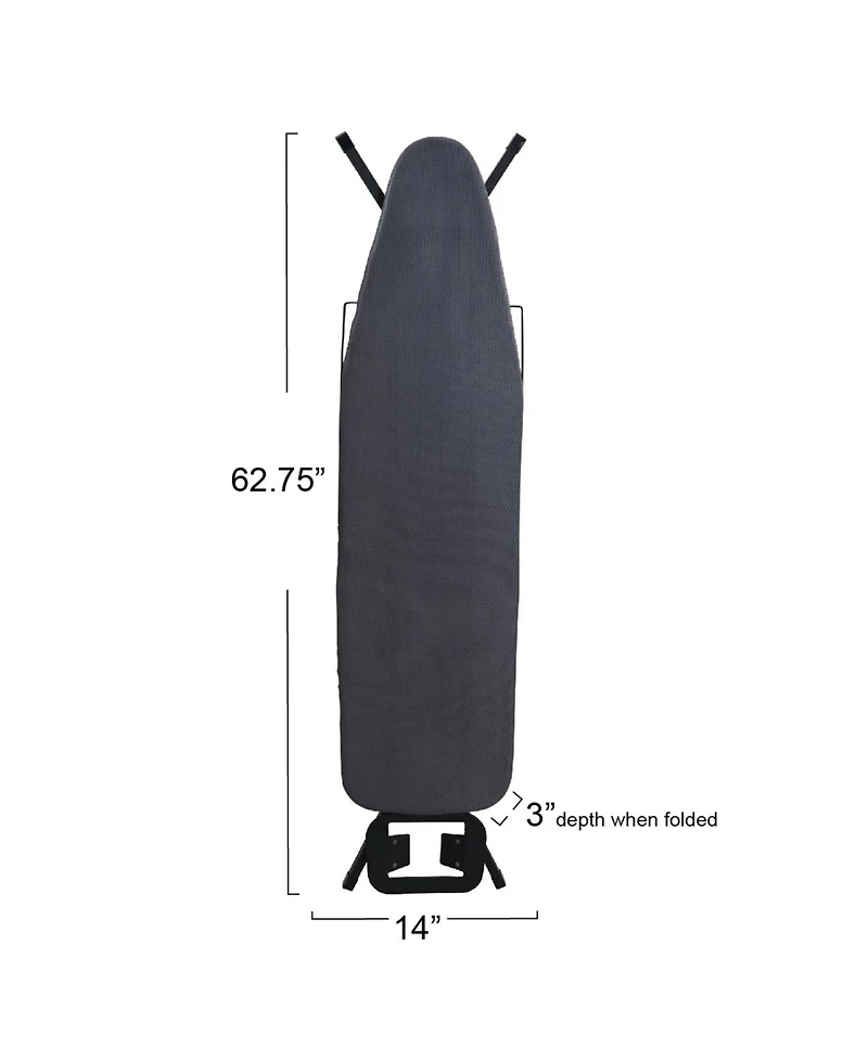 Household Essentials Deluxe Matte Ironing Board with Mesh Steel Top