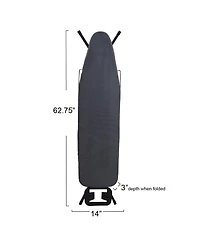 Household Essentials Deluxe Matte Ironing Board with Mesh Steel Top