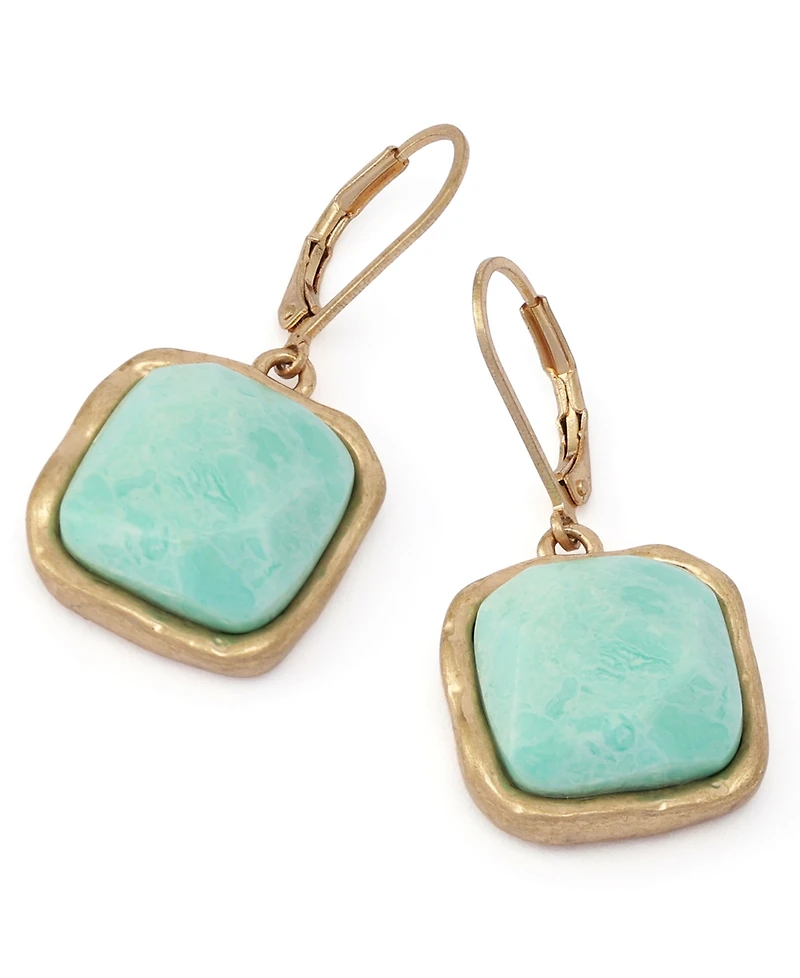 Robert Lee Morris Soho Turquoise Stone Drop Earrings
