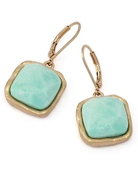 Robert Lee Morris Soho Turquoise Stone Drop Earrings