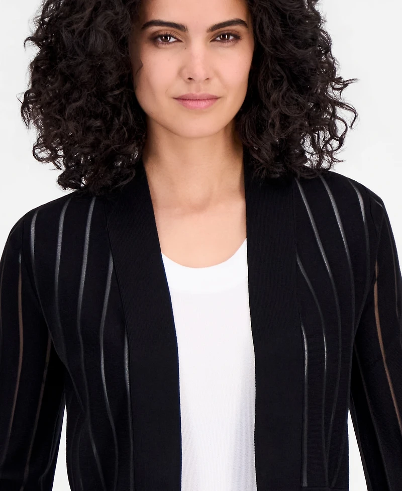 Anne Klein Petite Open-Front Cardigan Sweater