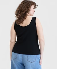 On 34th Trendy Plus Double Scoop-Neck Tank, Macy's Exclusive
