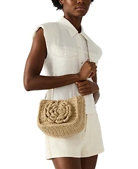Steve Madden Bluvly Croshet Rose Bag