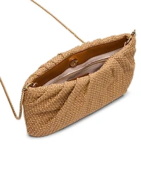 Steve Madden Bpalomaa Pleated Raffia Clutch