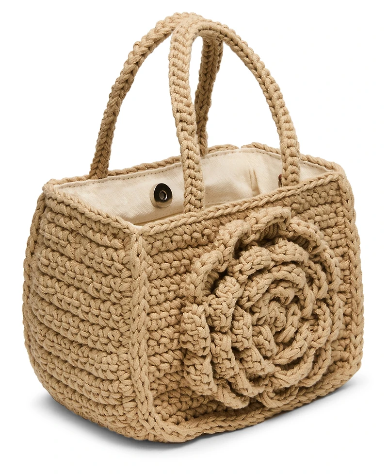 Steve Madden Bluvly Croshet Rose Bag