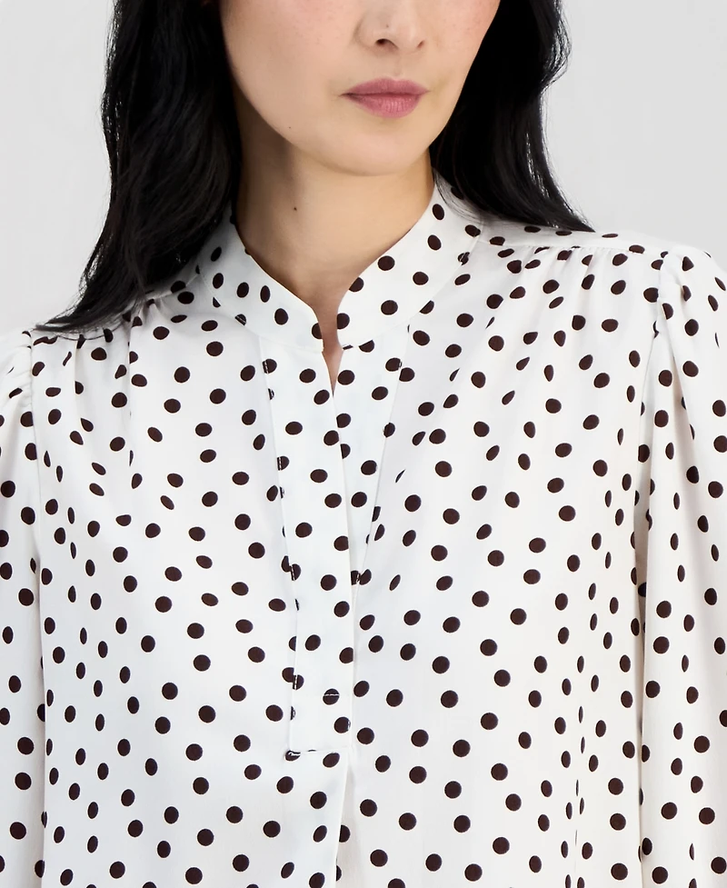 Anne Klein Petite Y-Neck Pull-On Top