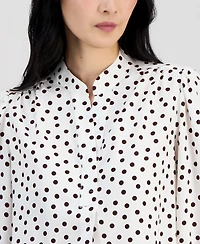 Anne Klein Petite Y-Neck Pull-On Top