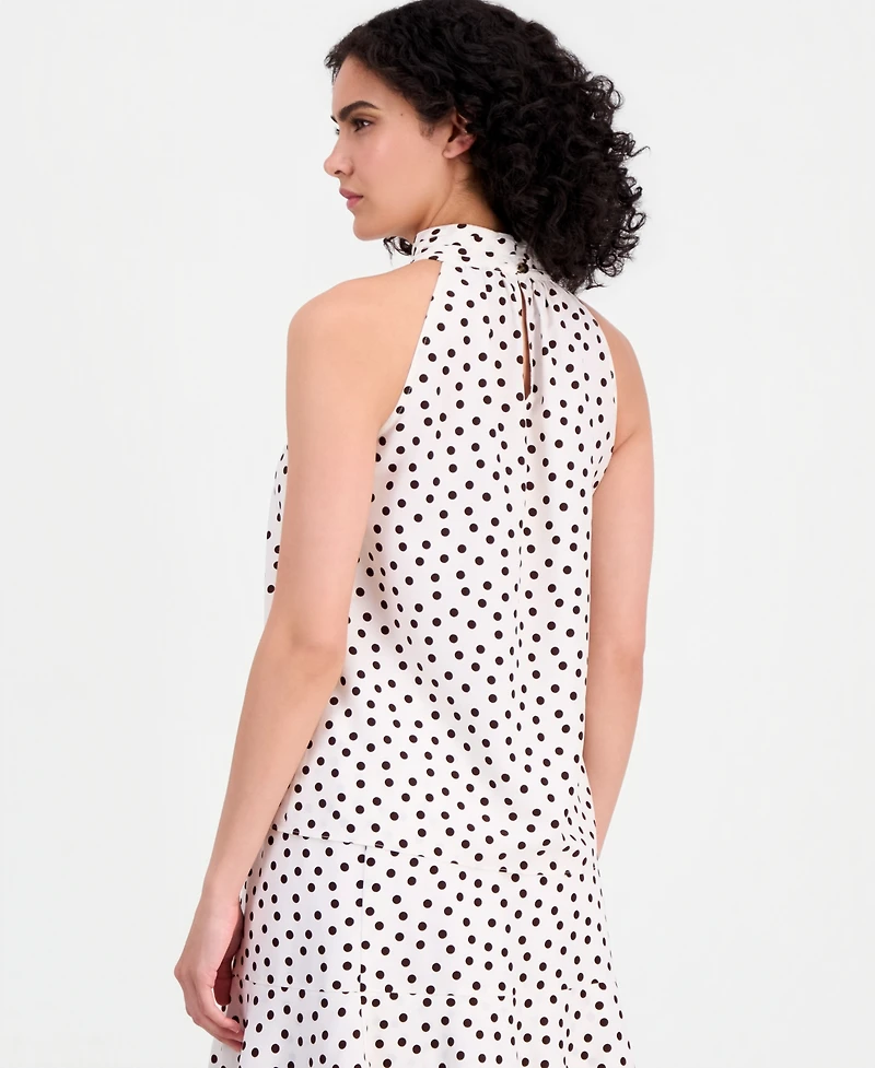 Anne Klein Women's Polka-Dot Halter Top