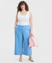 On 34th Trendy Plus Cropped Wide-Leg Pants, Macy's Exclusive