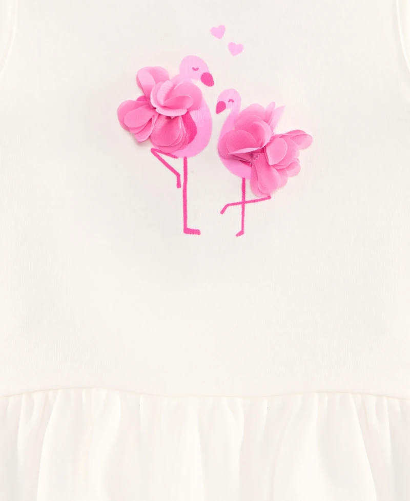 First Impressions Baby Girls' 3M-24M Mix & Match Flamingo Peplum Top, Macy's Exclusive