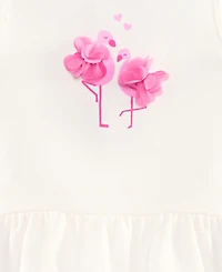 First Impressions Baby Girls' 3M-24M Mix & Match Flamingo Peplum Top, Macy's Exclusive