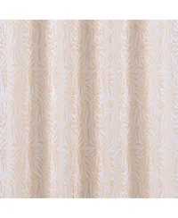 Rt Designers Collection 100% Polyester 140 Gsm Liana Jacquard Grommet Curtain Panel 54" x 84" Beige
