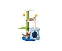 Aostirmotor Cat Tree with Sisal-Covered Scratching Posts, Indoor Tower for Climbing & Exercise