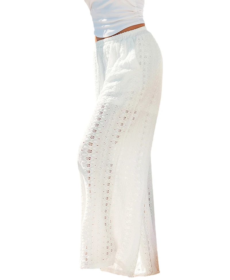 Cupshe Women's Pull-On Wide Leg Long Pants with Comfortable Fit