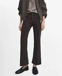 Mango Women's Corduroy Flared Jeans