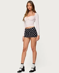 Edikted Women's Orla Peekaboo Lace Cupped Top