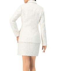 Ivonne Women's Breasted Blazer with Three Buttons