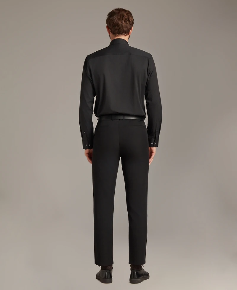 Alfani Men's Slim Fit Pleated Dress Shirt, Macy's Exclusive