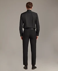 Alfani Men's Slim Fit Pleated Dress Shirt, Macy's Exclusive