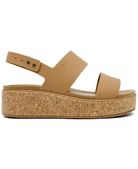 Crocs Women's Brooklyn Cork Low Wedge Sandals from Finish Line