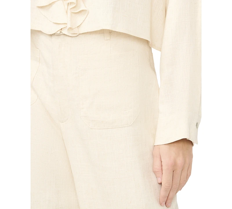 Sam & Jess Women's Wide-Leg Ankle Length Pants