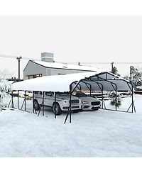 Mondawe 20x30 ft. Galvanized Steel Carport Shelter