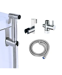 Rainsken Handheld Toilet Bidet Sprayer Set Kit, Self Cleaning Hand Stainless Steel Bidet faucet for Bathroom