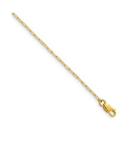 Curata Jewelry Solid 18k Gold Polished 1.4mm Oval Links Chain Necklace