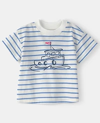 Carter's Baby Boys' Nautical Polo Shirt, Short-Sleeve T-Shirt & Shorts, 3-Piece Set