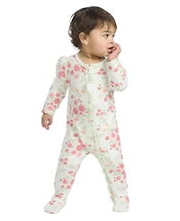 Huggies Baby Girls' Crewneck Footed Coverall