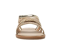 Bebe Girls Fashion Sandals – Stylish Dressy Shoes with Cherry Charm and Signature Logo Hardware